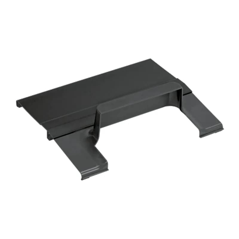 Used to fully enclose 12x4 channel in conjunction with the Spill-Over Junction FRSPJ4X4BL. Cover snaps onto the channel base. Hinged feature allows easy access to add or remove cables.