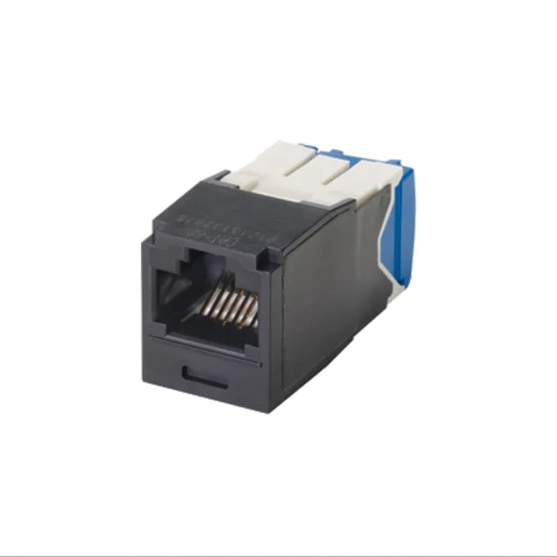 The Mini-Com Cat 6A UTP RJ45 TG Keyed PanView iQ(tm) Jack Module is designed to terminate 4-pair, 22-26 AWG twisted pair cable and function with Panduit's PViQ(tm) system. Each module is 100% factory tested to exceed industry standard performance requirements. TG style termination eliminates the need for a termination tool. Each jack is individually serialized for traceability and is compatible with Mini-Com Modular Patch Panels and Faceplates.