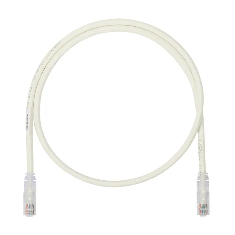 Category 6A (SD), 10 Gb/s UTP patch cord with TX6A 10Gig Modular Plugs on each end. Off White, 30 ft.