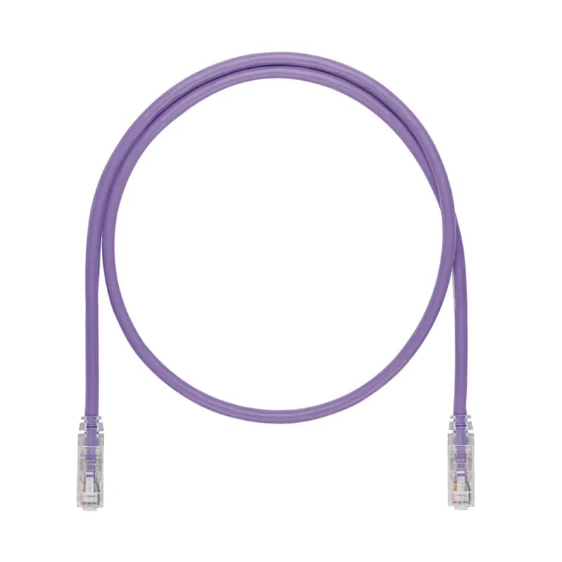 Category 6A (SD), 10 Gb/s UTP patch cord with TX6A 10Gig Modular Plugs on each end. Violet, 10 ft.