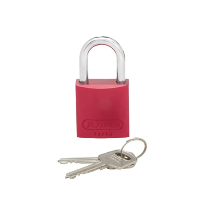 Panduit PSL-7BR - Aluminum body padlock, 1.06" shackle, brown.