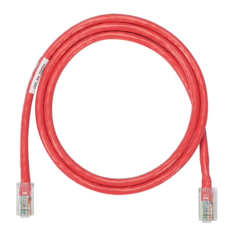 Panduit NK5EPC14RDY - Netkey copper patch cord, category 5e, 14 ft., red UTP cable.