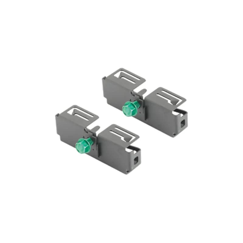 The Wyr-Grid Pathway Splice Connector is used in cable routing systems and quickly connects two 12 inch (304.8mm) or 18 inch (457.2mm) Wyr-Grid Pathways. The splice connector helps ensure electrical continuity between the pathways. The pathway splice connector is 1.57 inches H x 4.67 inches L x 1.12 inches W (39.8mm x 118.5mm x 28.5mm).