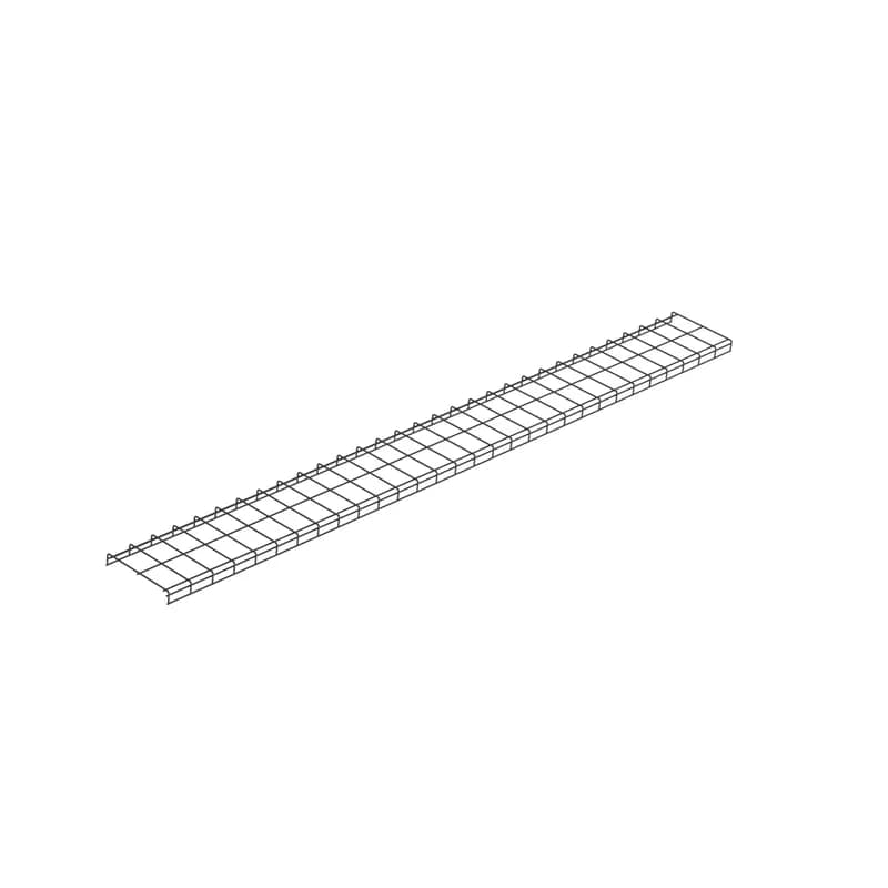 The Wyr-Grid Pathway protects cables between the main distribution area and the equipment distribution area. The optional side walls snap-on without extra hardware or tools. It measures 118.4 inches H x 12.5 inches L x 2.1 inches W (3007.7mm x 317.5mm x 53.34mm). The Wyr-Grid Pathway can be used with the splice connector or the intersection splice connector.