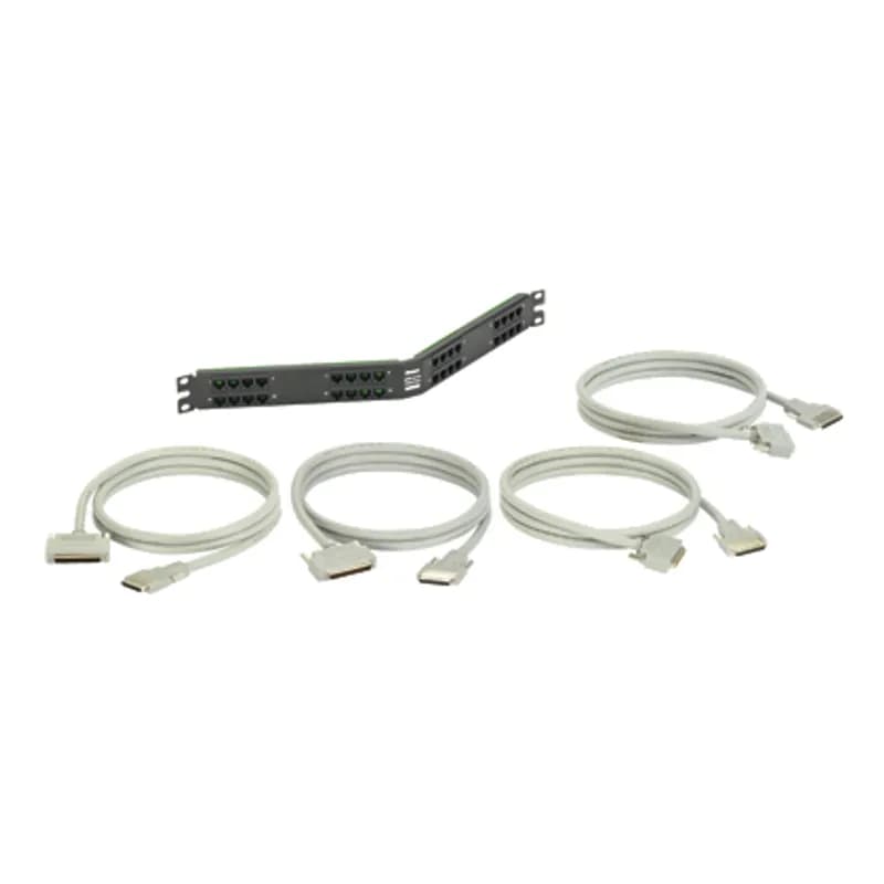 Panduit TPK2A32R88S68 - The RJ45-VHD68 SCSI Angled Patch Panel Kit is a specialty patch panel with SCSI connector interface.