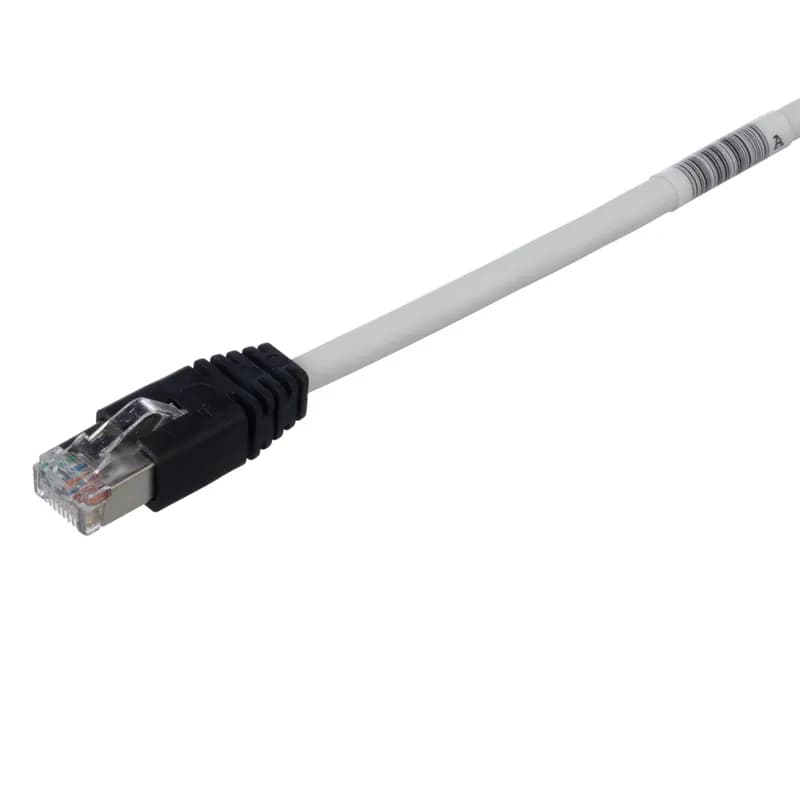 Panduit STPCH7MBBL - The TX5e Cat 5e Shielded Patch Cord is constructed of 26 AWG, shielded, twisted pair, stranded, CM/LSZH cable with Pan-Plug modular plugs on each end. The patented tangle free latch prevents snags and provides easy release saving time on frequent moves, adds, and changes. The plugs have a black boot. The patch cord is 7 meters in length and international gray.