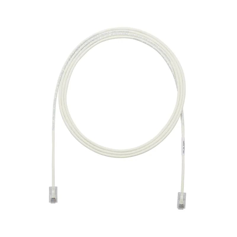 Category 5e performance, 28 AWG UTP patch cord with Pan-Plug Modular Plugs on each end. Gray. 3.5 meters.