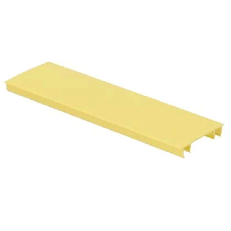 Optional snap-on cover for hinged channel HS2X2YL2 or H2X2YL2. The innovative cover can hinge open to 90 from either side of the channel and be removed completely if desired.