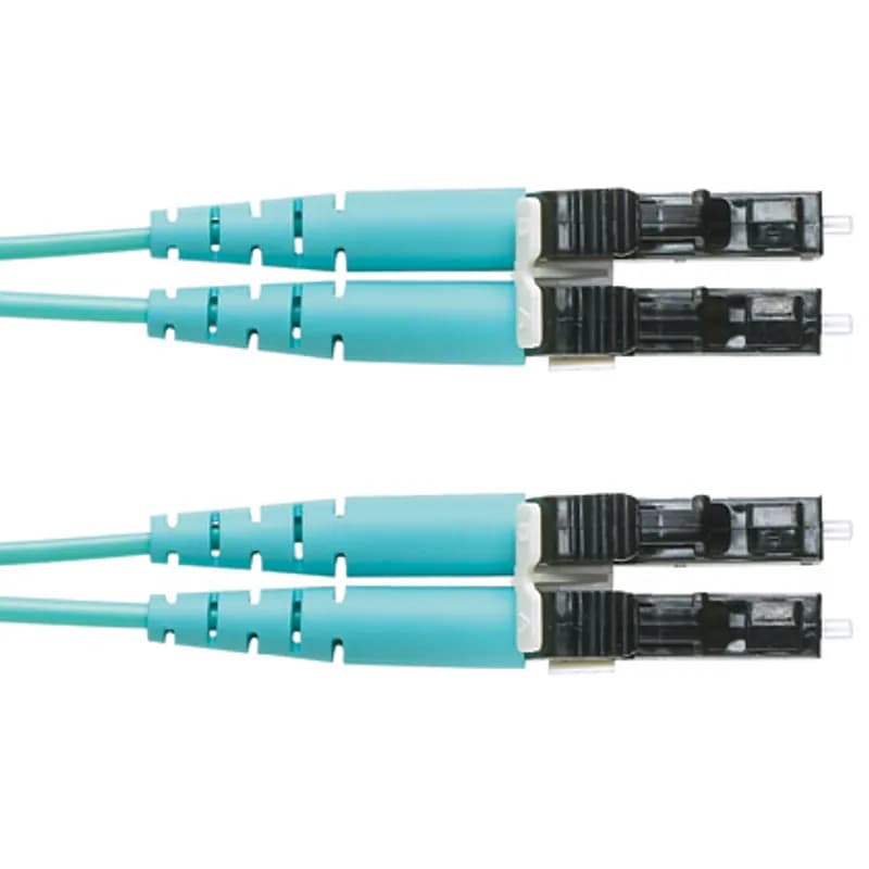 Panduit FZ2ERLNLNSNM048 - 2 fiber OM4 patch cord, riser (OFNR) rated, LC duplex to LC duplex, 16mm jacket, Std IL 48 meters
