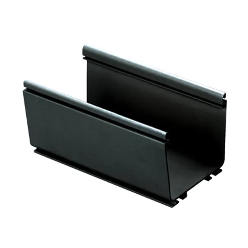 Used to carry the cables horizontally throughout the system. Accepts hinged cable retainers FRCR4BL, hinged cover FRHC4BL2 or split hinged cover FRSHC4BL2. Use QuikLock Couplers FRBC4X4BL to attach channel and/or fittings.
