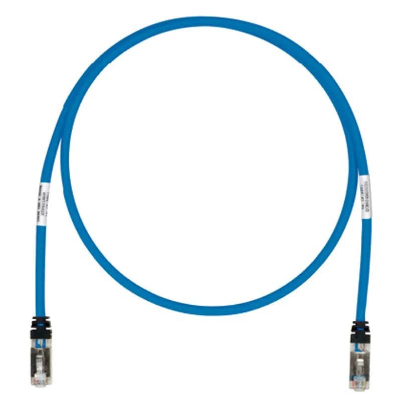 Panduit STP6X1BU-Q - Copper Patch Cord, Cat 6A, Blue S/FTP Cable, 1Ft - PACK 25