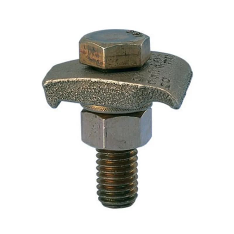 Panduit GMS-4-X - Bronze grounding toe clamp, 1 Cable to Bar or Flat surface, 300 kcmil - 500 kcmil