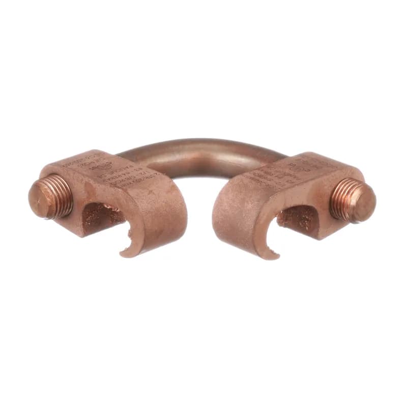 Grounding "6x6" Style Cross Connector, 250 - 500 kcmil (120-240mm2), 5/8 - 3/4 Rod (15.9-19.1mm), or #5 - #6 Rebar (#16M-#19M) Main, 250 - 500 kcmil (120-240mm2) Tap