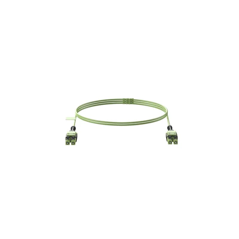 OM5, 2 Fiber 2mm Patch cord, Plenum, LC Duplex Uniboot UPC to LC Duplex Uniboot UPC, Standard Polarity, Ultra Insertion Loss - 9 Meters