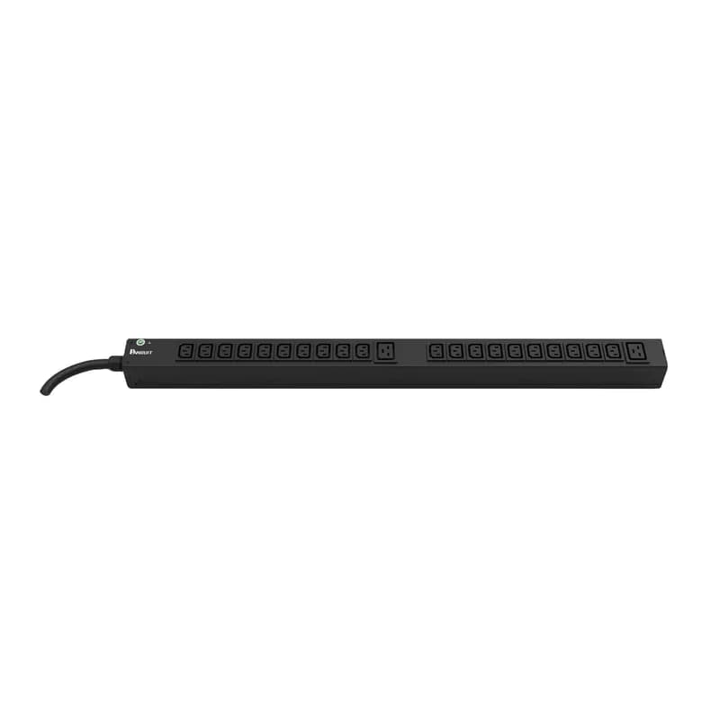 This Panduit Basic PDU is designed for high-capacity power distribution, featuring (20) C13 and (2) C19 outlets. It operates with a 16 amp capacity at 230 V in a single-phase system. The unit is equipped with a durable IEC 60309 2P+E 6h 16A (IP44-3M) input plug, ensuring secure and reliable power supply. Included is a top fed 10-foot (3m) power cord, offering flexibility and ease of installation. Ideal for demanding power management needs, this PDU blends efficiency with high performance.