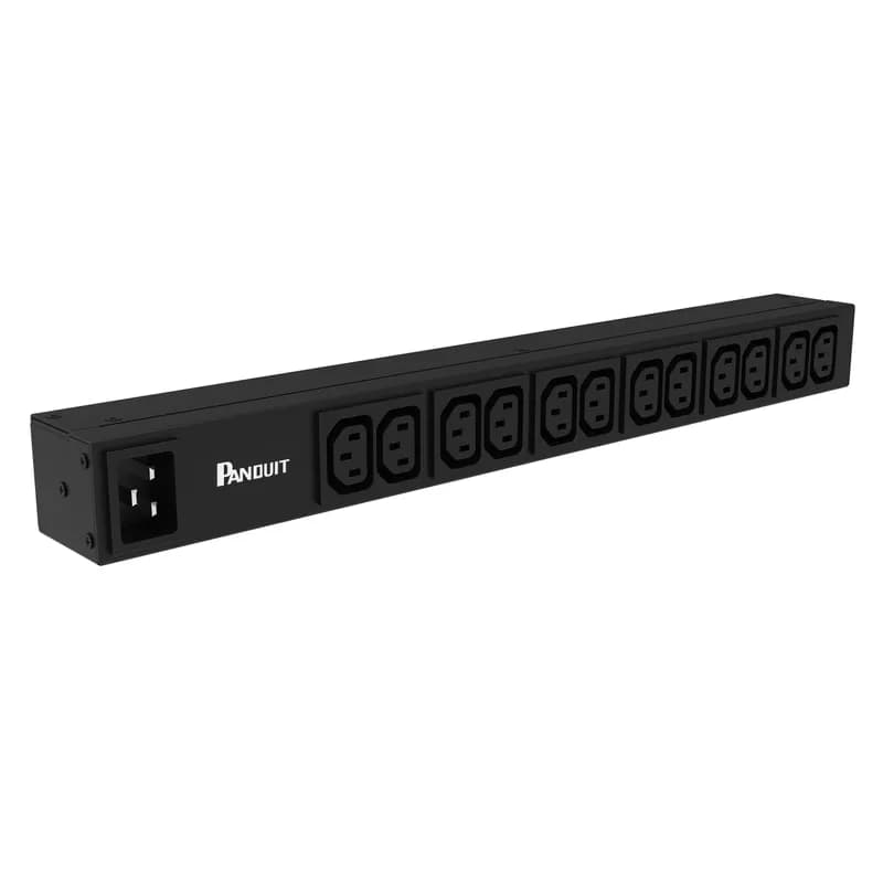 Panduit E12B01M - This Panduit Basic PDU offers robust power distribution with (12) C13 outlets. Designed for efficiency, it features a 16 amp capacity, operating in a single-phase system. The PDU is equipped with a C20 inlet and no power cord. Ideal for a variety of settings, this PDU combines performance with practicality, making it a perfect choice for your power management needs.