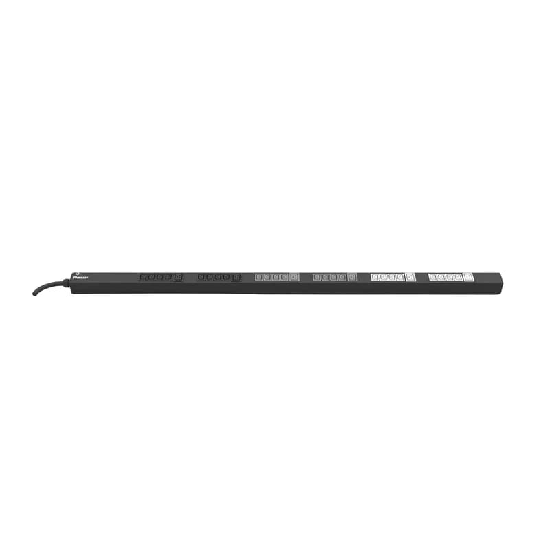 This Panduit Basic PDU is expertly designed for effective power distribution, featuring (24) C13 and (6) C19 outlets to accommodate a variety of devices. It boasts a 16 amp capacity and operates at 400 V in a three-phase system. The PDU is outfitted with a robust IEC 60309 3P+N+E 6h 16A (IP44) input plug, ensuring a reliable and secure connection. A 10-foot (3m) power cord enhances its installation flexibility. Ideal for systems requiring dependable power management.