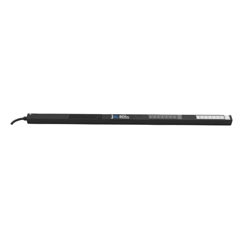 This Panduit Monitored Input PDU is expertly crafted for dynamic power distribution, featuring (21)C13, (3)C19, providing exceptional adaptability for various devices. Equipped with an 16A, 400V, IEC 60309 3P+N+E 6h 16A (IP44) input plug and a 10-foot (3m) power cord this three-phase PDU is ideal for sophisticated power management scenarios.