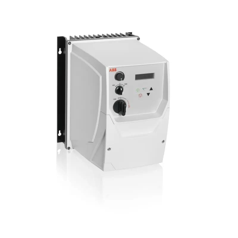 ABB - Low Voltage Drives ACS255-03U-04A1-6+B063+F278 - ACS255 AC Drive, 3-500-600V In, 3HP, 4.1A, Type 4X, 1.5 overload, Integrated, HxWxD 10.12x7.4x7.09 in, Wall, Drive main switch
