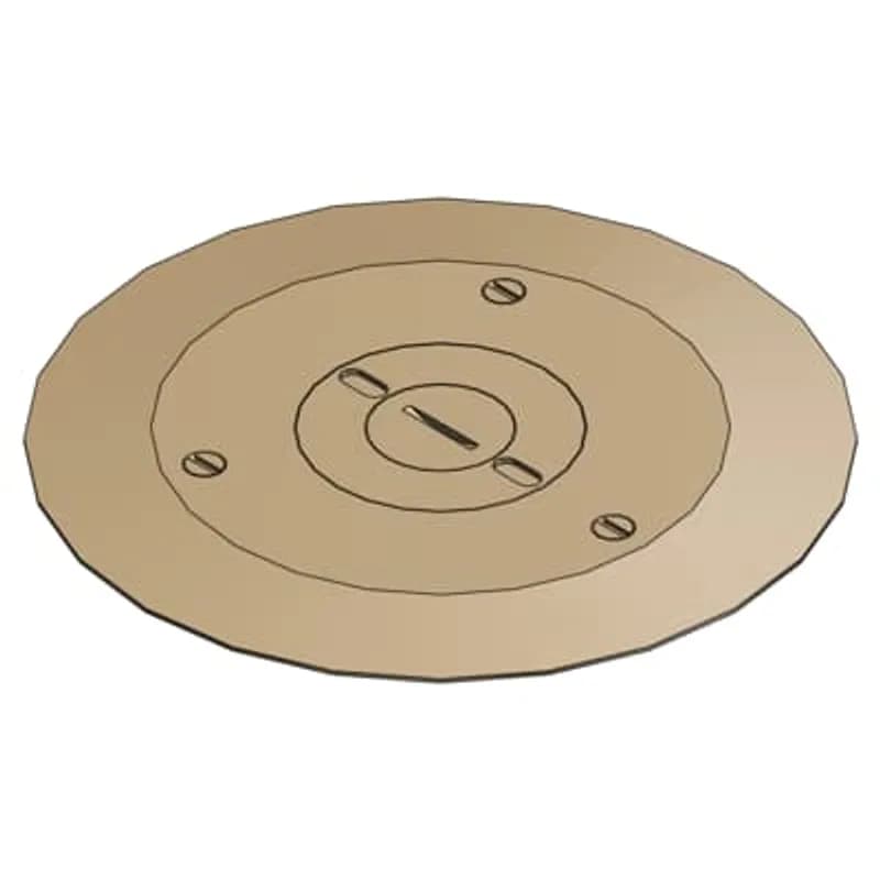 Brass cover, accepts 3/4 Inch. - 2 Inch. plugs.