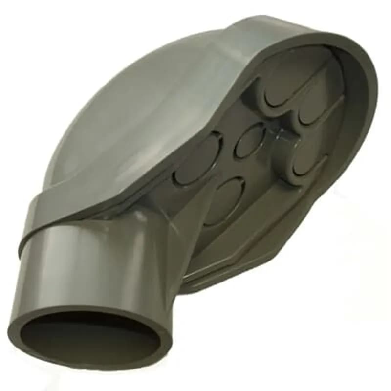 ABB - Installation Products E998FL - Service Entrance Cap, Size 1 Inch, Width 2.26 Inches, Material PVC, Color Grey, For use with Schedule 40 and 80 Conduit, Pack of 5
