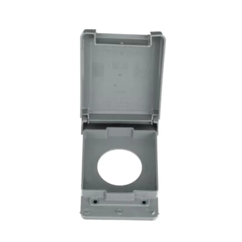 ABB - Installation Products E98G30N-CAR - 1-gang weatherproof 30 AMP Vertical Mount Single Receptacle Box Cover - Gray