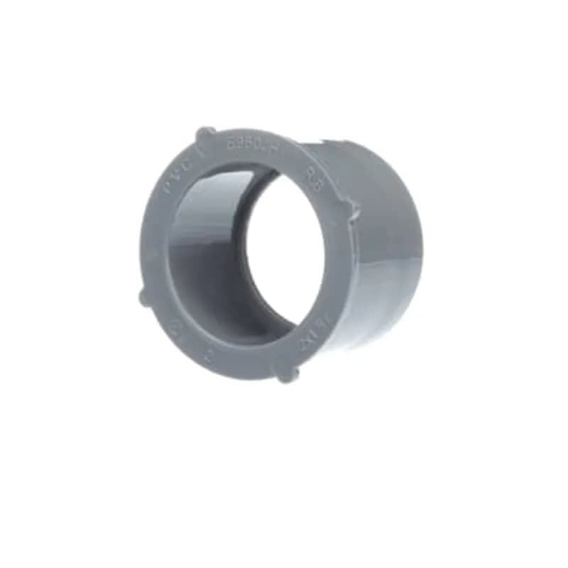 Reducer Bushing, Size 2 Inches x 1-1/2 Inch, Length 1-25/64 Inch, Material PVC, Color Gray, For use with Schedule 40 and 80 Conduit, Pack of 10