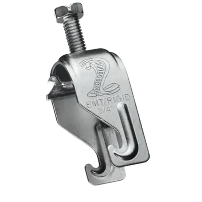 ABB - Installation Products CPC050-2 - Clamp, One-Piece Cable and Pipe, EMT and Rigid Conduit Trade Size 1/2 Inch, Cable Outer Diameter Range .650-.890 Inches, Steel, Bag of 2