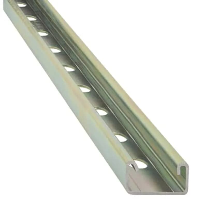 ABB - Installation Products ZB 907 10 - Channel, 14 Gauge, 1-1/2 Inch x 3/4 Inch, Length 10 Feet, Steel with Punched 9/16 Inch Holes on 1-1/2 Inch Centers