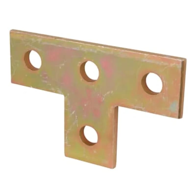 ABB - Installation Products AB220-TB - Plate, Tee, Height 3-1/2 Inches, Length 5-3/8 Inches, Width 1-5/8 Inches, Hole Diameter 9/16 Inches, Steel