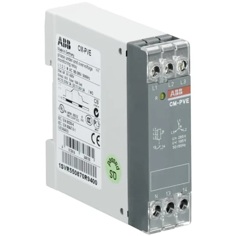 ABB - Electrification 1SVR550870R9400 - CM-PVE UNDER & OVERVOLT. 3PH.+N
