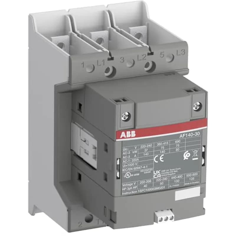 ABB - Electrification AF140-30-00B-31 - 3P BAR,200A,24-60V 50/60HZ,20-60VDC,0/0