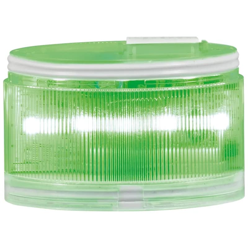 Radiant Bright LED Light Module, Steady, UL and cUL, Opaque Lens, Green
