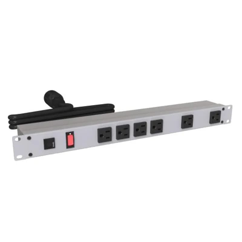 19" RACK MOUNT, 6 REC ON FRONT