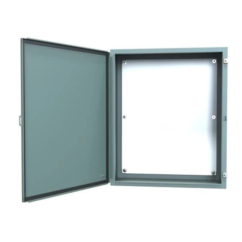 N12 Wallmount Encl w/panel - 36 x 30 x 12 - Steel/Gray