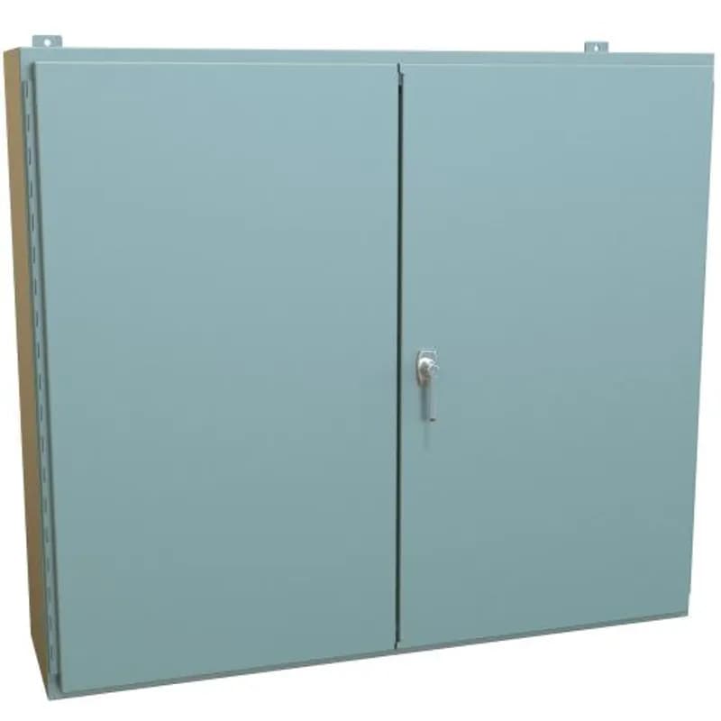 N12 Dbl Door Wallmount Encl w/panel - 42 x 48 x 12 - Steel/Gray