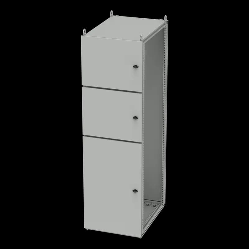 ProLine G2 Partial Door Industrial Package Type 12, 2000x800x800, Lt Gray, Steel