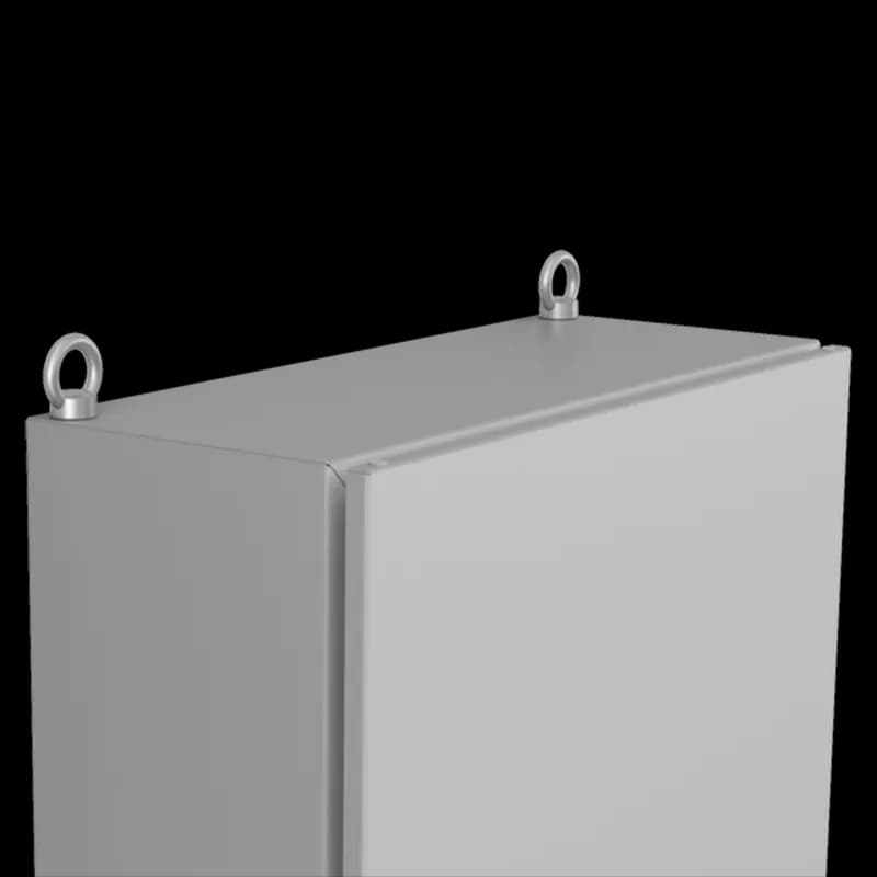 Lifting Eyes Wall Mounted Enclosures, AL, 59x54x40mm, Zinc Plated, Mild Steel