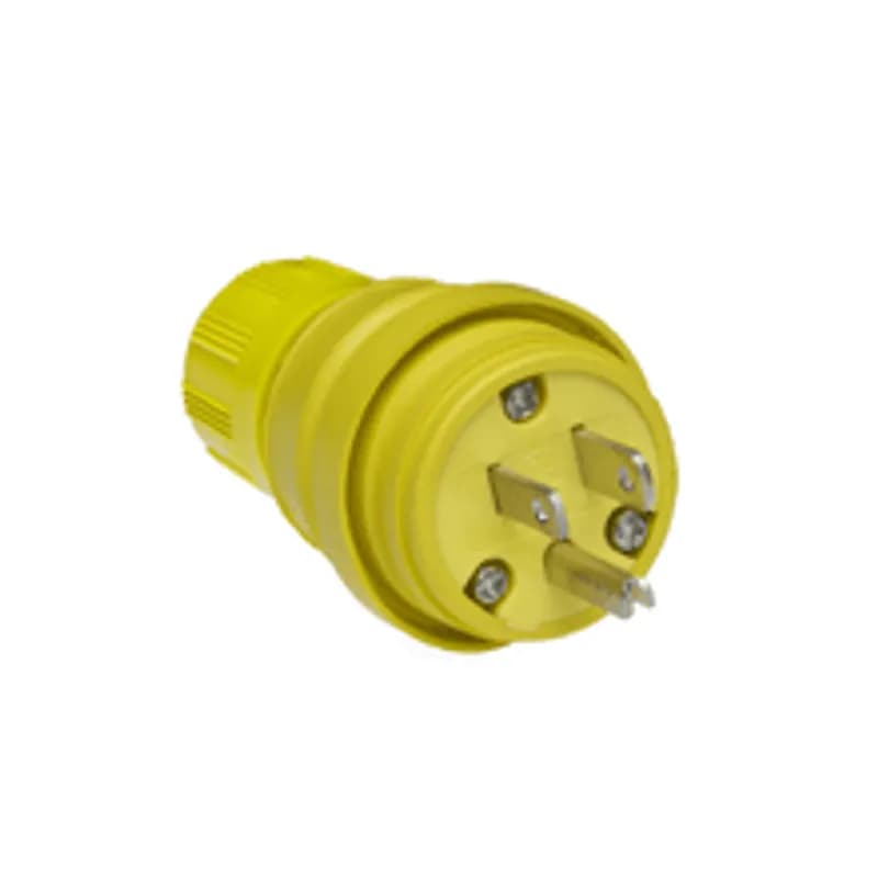 Woodhead 14W47 - Watertite Extreme Plug, 2 Pole/3 Wire, NEMA 5-15, 125V, Cord Grip Body Size F2, Silicone Husk