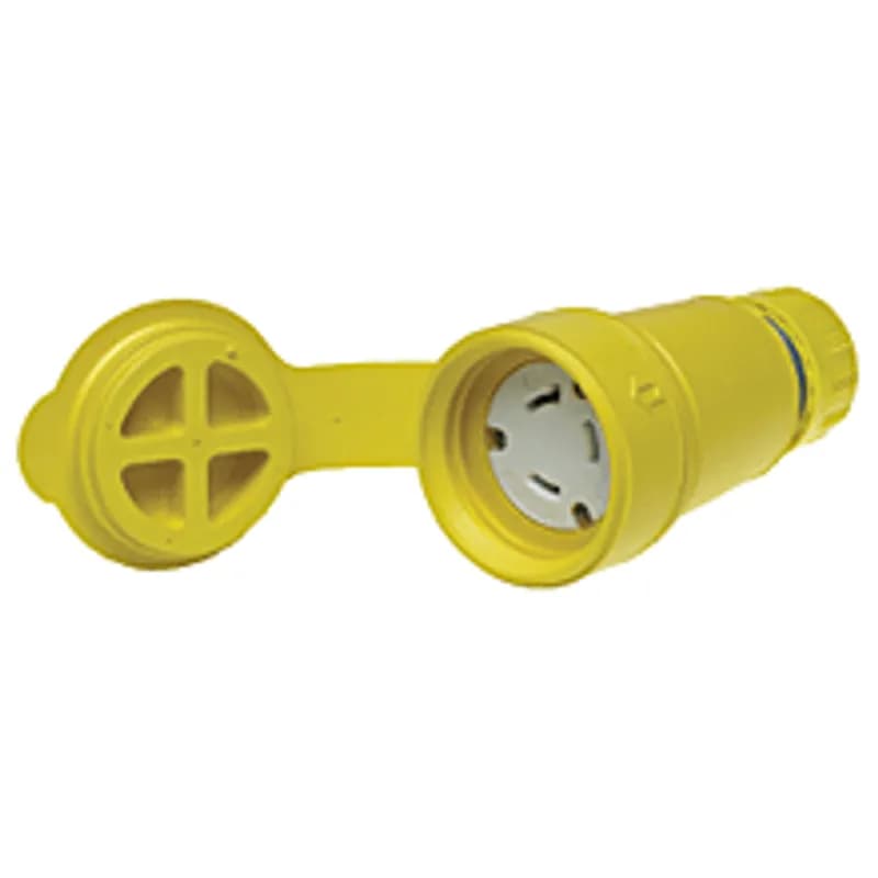 Watertite® Receptacle Connector, 3 Pole/3 Wire, Non-NEMA, 250V, Cord Grip Body Size F3
