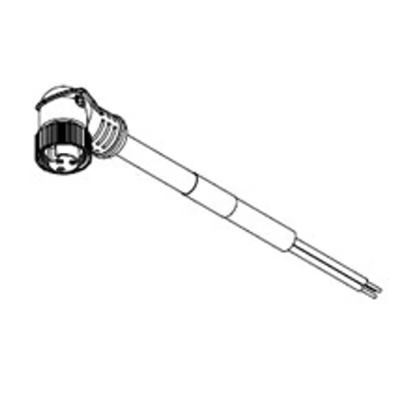 Mini-Change® A-Size Single-Ended Cordset, 2 Poles, Male (Straight) to Pigtail, STOOW Cable, 0.91m Length