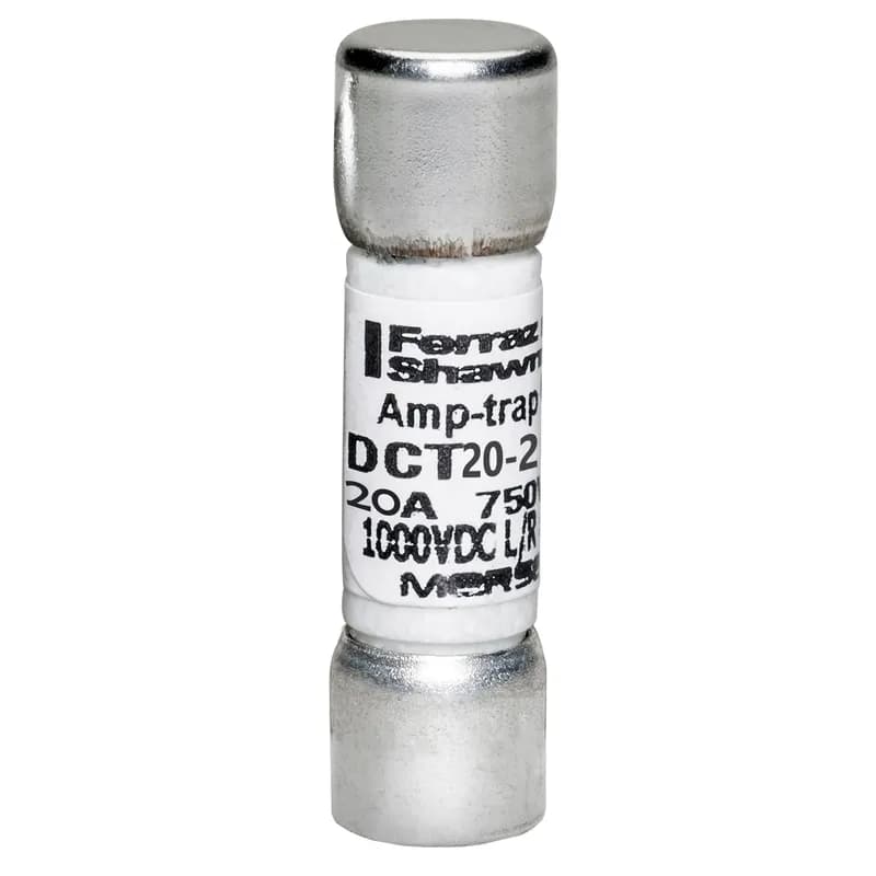 Fuse DCT - Midget - Fast-Acting 750VAC 1000VDC 20A Ferrule Amp-Trap®