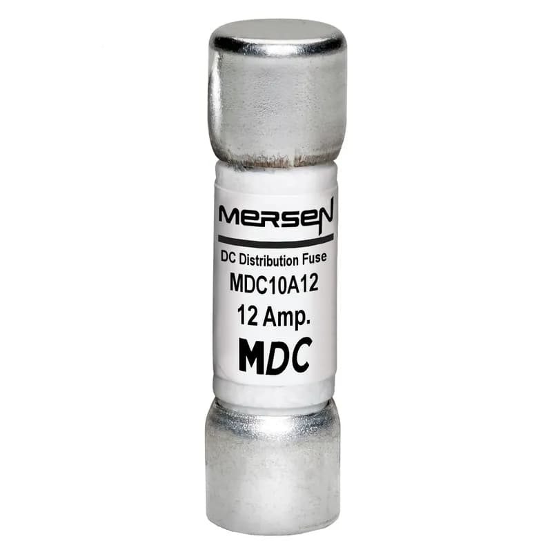 Fuse MDC10A - DC Distribution 750VAC 1000VDC 12A Type Auxiliary Ferrule