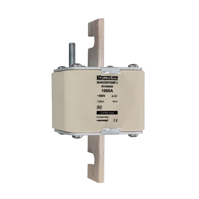 DIN NH Standard fuse-link gG Size NH4 500VAC 1000A live tags Striker Body width 100.10 mm