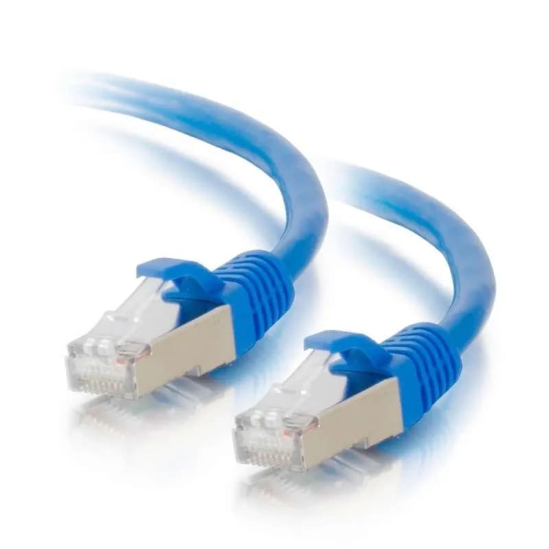 50FT CAT5E MOLDED STP CABLE-BL