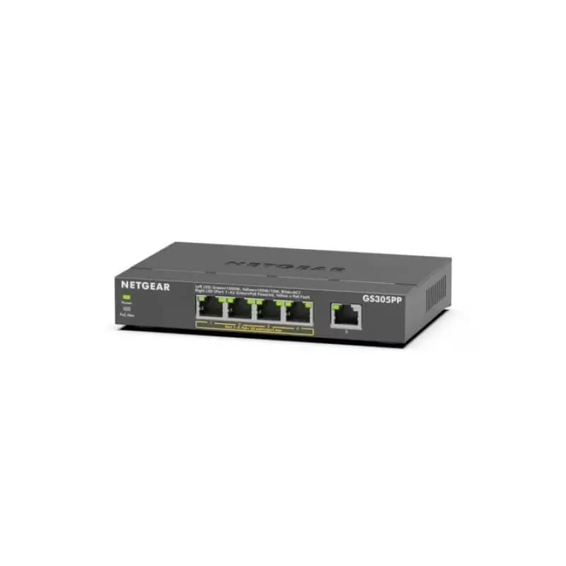 NETGEAR GS305PP300NAS - 5PT POE/POE+ GIGE UNMANAGED SW