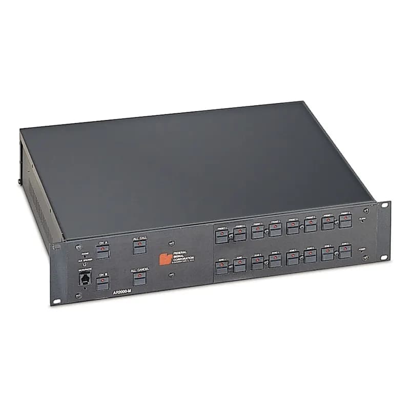 Federal Signal AR2000-M - AudioMaster Public Address AudioRouter, Master Unit, 8 Zones, 8 Presets