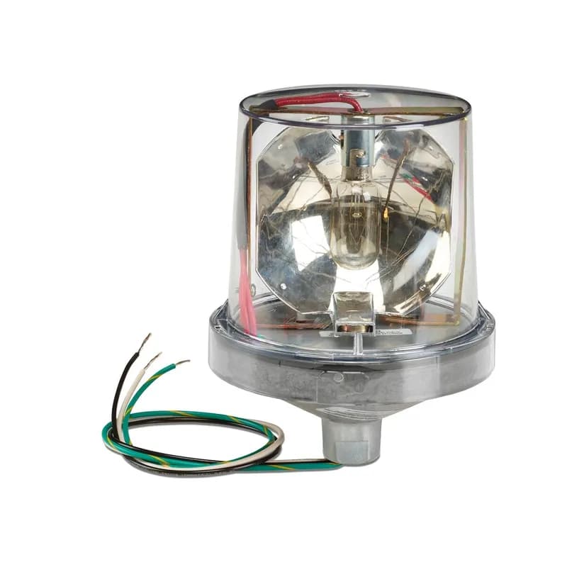 Electraray Rotating Incandescent Light, UL and cUL, 120VAC, Clear