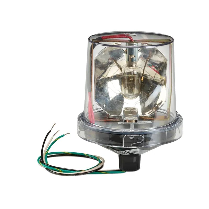 Electraray Incandescent Rotating Light, Hazardous Location, UL and cUL CID2, 120VAC, Clear