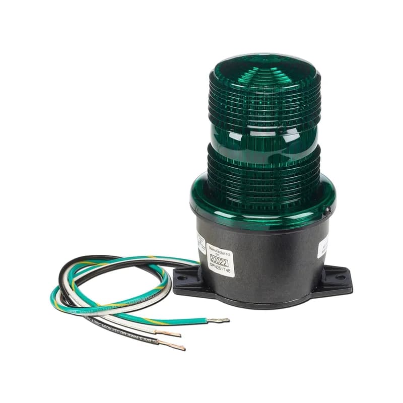 StreamLine LED Light, Low Profile, UL and cUL, 120VAC, T-Mount, Green
